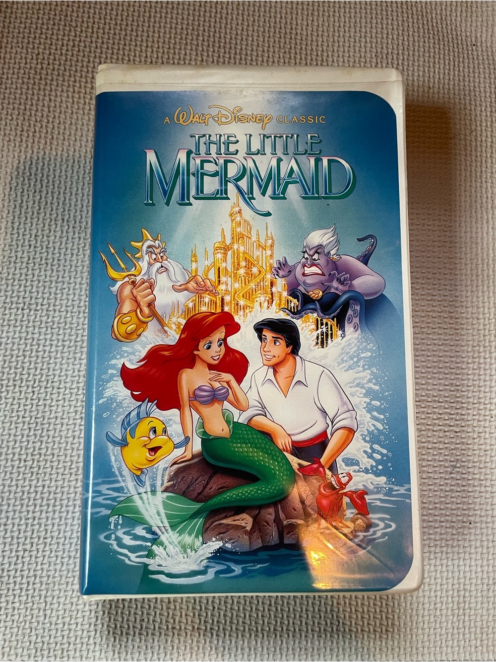 Disney The Little Mermaid VHS Style Cover - Blue, Green, Red